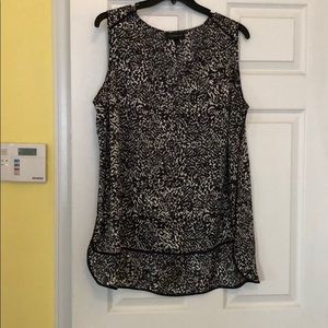 Hi-low animal print shell from LB